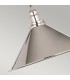 Provence 1 Light Dome Ceiling Pendant Polished Nickel E27-5