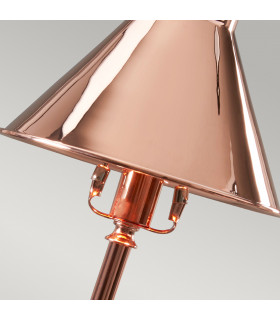 Provence 1 Light Table Lamp Polished Copper E14-2