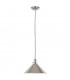 Provence 1 Light Dome Ceiling Pendant Polished Nickel E27-1