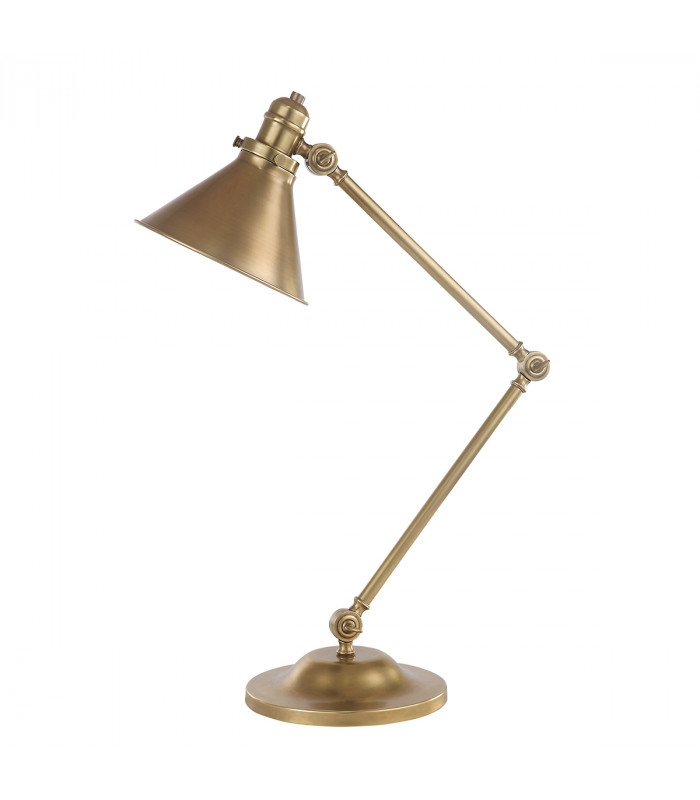 Provence 1 Light Table Lamp Aged Brass E27-1