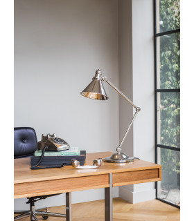 Provence 1 Light Table Lamp Polished Nickel E27-2