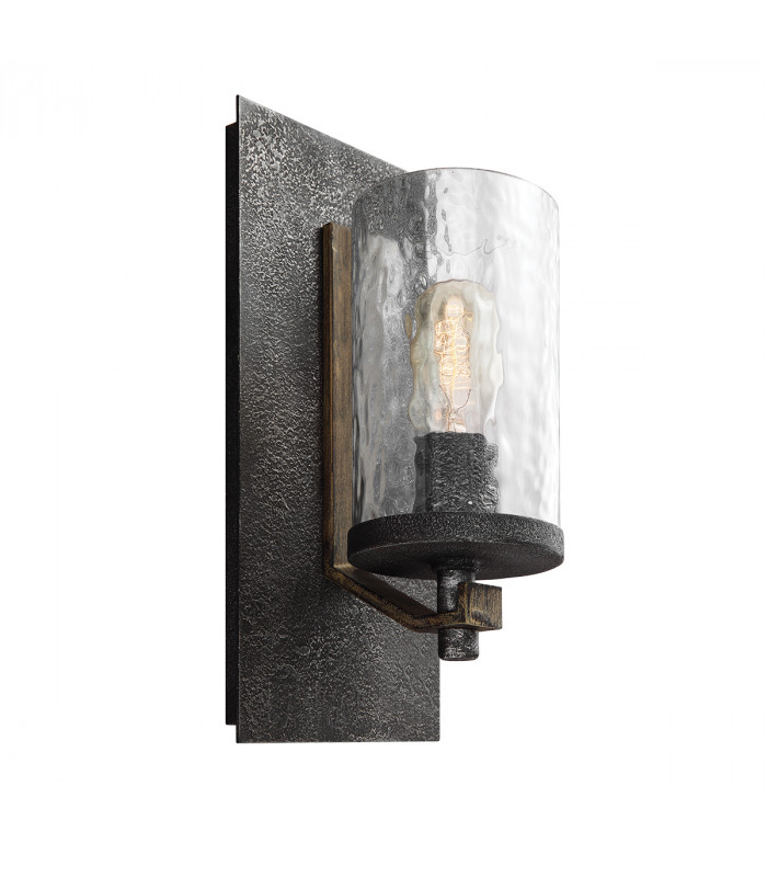 Feiss Angelo 1 Light Wall Light Weathered Oak-1