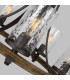 Feiss Angelo 5 Light Chandelier Weathered Oak-2