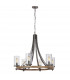 Feiss Angelo 6 Light Chandelier Weathered Oak-1