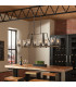 Feiss Angelo 8 Light Isle Chandelier Weathered Oak-6