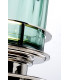 Arno Table Lamp Metalwork Polished Nickel Green Glass-3