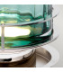 Arno Table Lamp Metalwork Polished Nickel Green Glass-5
