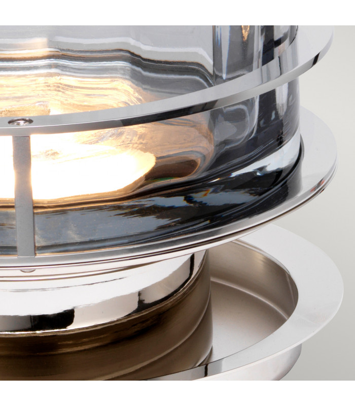 Arno Table Lamp Metalwork Polished Nickel Smoked Glass-5