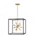 Lisa McDennon by Hinkley Aros 12 Light Pendant Black & Warm Brass-1