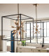 Lisa McDennon by Hinkley Aros 12 Light Pendant Black & Warm Brass-4