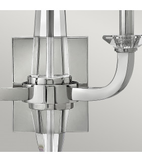 Hinkley Ascher 2 Light Wall Light Polished Nickel-2