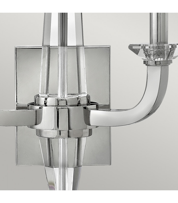 Hinkley Ascher 2 Light Wall Light Polished Nickel-2