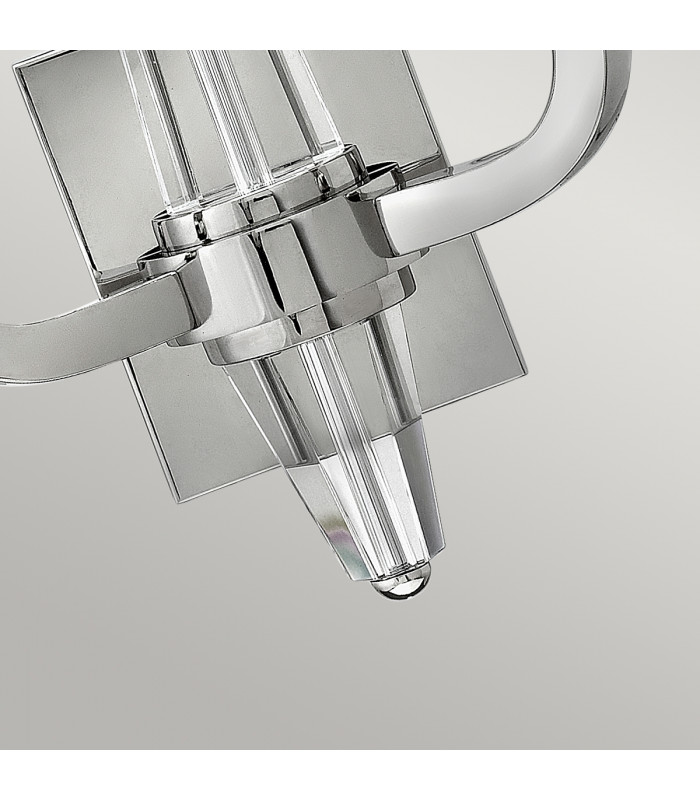 Hinkley Ascher 2 Light Wall Light Polished Nickel-3