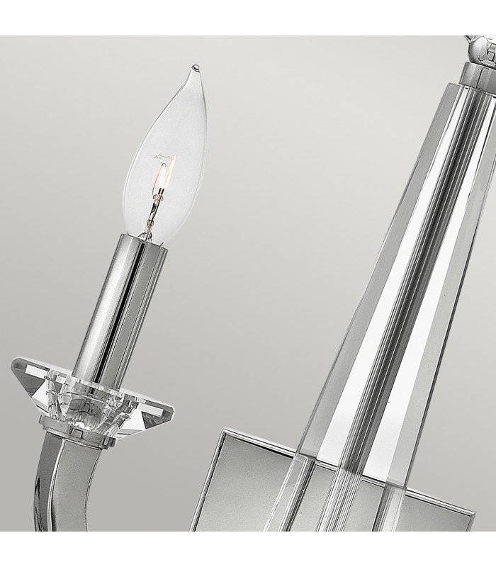 Hinkley Ascher 2 Light Wall Light Polished Nickel-4