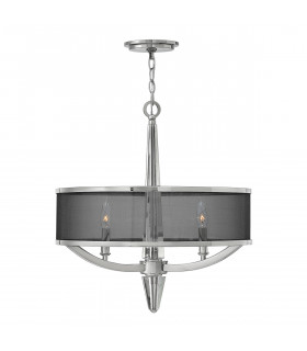Hinkley Ascher 3 Light Pendant Polished Nickel-1