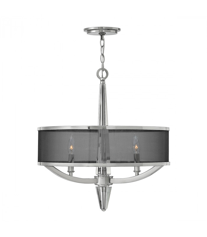 Hinkley Ascher 3 Light Pendant Polished Nickel-1