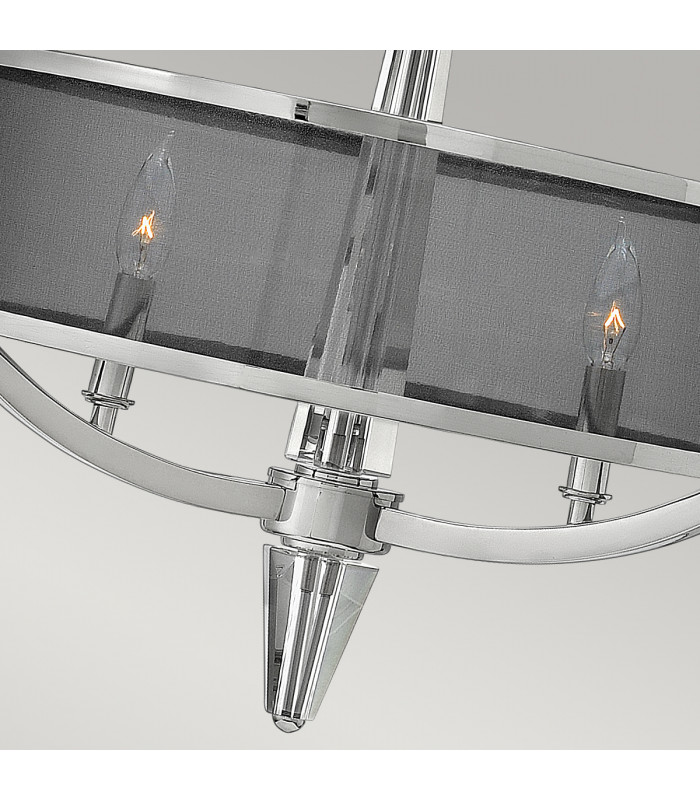 Hinkley Ascher 3 Light Pendant Polished Nickel-4