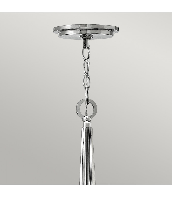 Hinkley Ascher 3 Light Pendant Polished Nickel-5