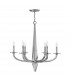 Hinkley Ascher 6 Light Chandelier Polished Nickel-1