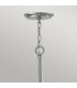 Hinkley Ascher 6 Light Chandelier Polished Nickel-4