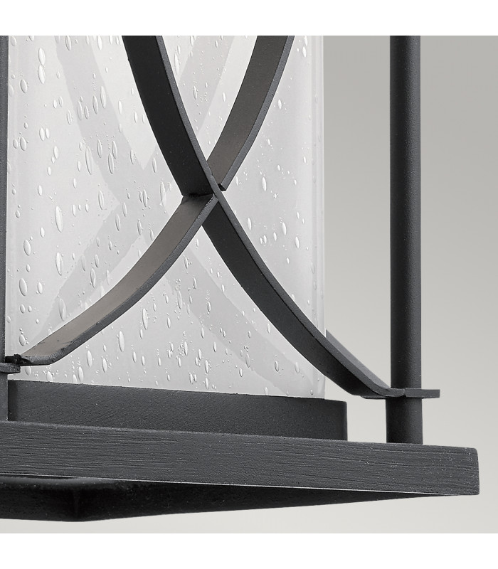 Kichler Ashbern Outdoor 1 Light Wall Lantern Textured Black IP44-3
