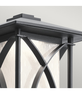 Kichler Ashbern Outdoor 1 Light Wall Lantern Textured Black IP44-2