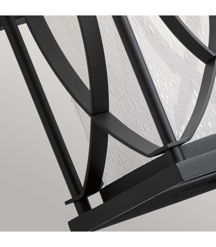 Kichler Ashbern Outdoor 1 Light Wall Lantern Textured Black IP44-3