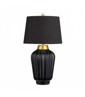 Bexley 1 Light Table Lamp Black Brushed Brass-1