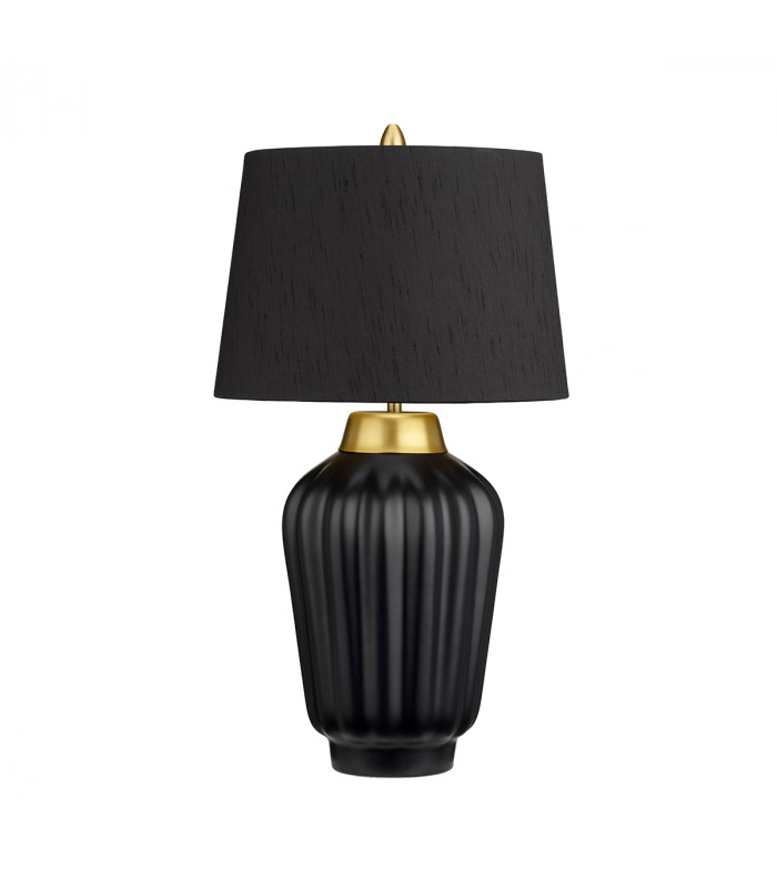 Bexley 1 Light Table Lamp Black Brushed Brass-1