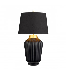 Bexley 1 Light Table Lamp Black Brushed Brass-2