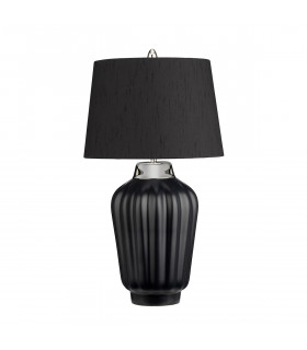 Bexley 1 Light Table Lamp Black Polished Nickel-1