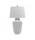Bexley 1 Light Table Lamp White Polished Nickel-1