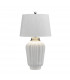 Bexley 1 Light Table Lamp White Polished Nickel-2
