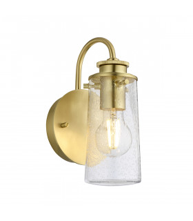 Kichler Braelyn 1 Light Wall Light Brushed Brass IP44-1