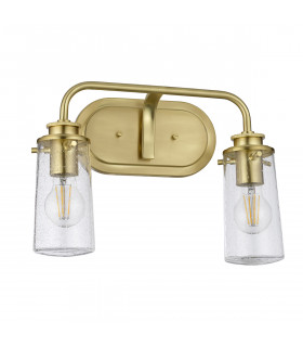 Kichler Braelyn 2 Light Wall Light Brushed Brass IP44-2