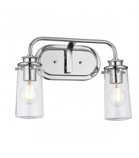 Kichler Braelyn 2 Light Wall Light Chrome IP44-1