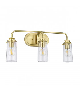 Kichler Braelyn 3 Light Wall Light Brushed Brass IP44-2