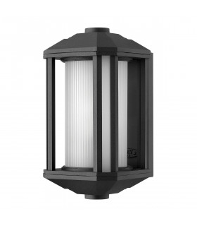 Hinkley Castelle Outdoor 1 Light Small Wall Lantern Black IP44-1