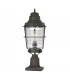 Kichler Chance Harbor Outdoor 1 Light Pedestal Lantern Weathered Zinc IP44-2