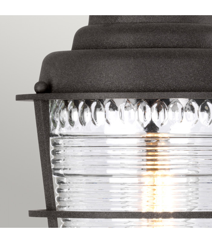 Kichler Chance Harbor Outdoor 1 Light Pedestal Lantern Weathered Zinc IP44-3