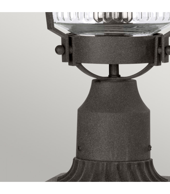 Kichler Chance Harbor Outdoor 1 Light Pedestal Lantern Weathered Zinc IP44-4