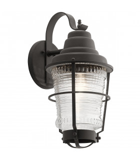 Kichler Chance Harbor Outdoor 1 Light Wall Lantern Weathered Zinc IP44-1