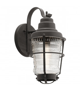 Kichler Chance Harbor Outdoor 1 Light Wall Lantern Weathered Zinc IP44-1