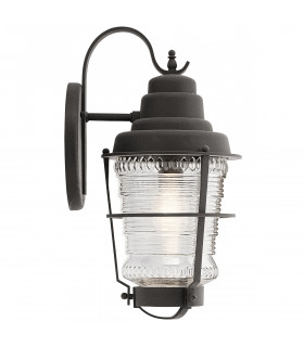 Kichler Chance Harbor Outdoor 1 Light Wall Lantern Weathered Zinc IP44-2