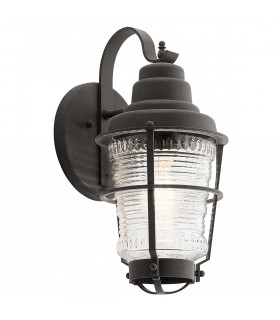 Kichler Chance Harbor Outdoor 1 Light Wall Lantern Weathered Zinc IP44-1