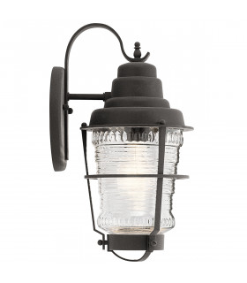Kichler Chance Harbor Outdoor 1 Light Wall Lantern Weathered Zinc IP44-2