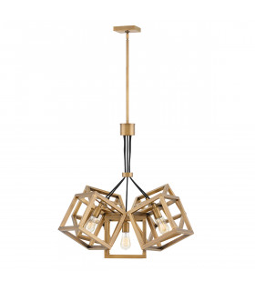 Hinkley Fredrick Ramond Ensemble 5 Light Pendant Brushed Bronze-1