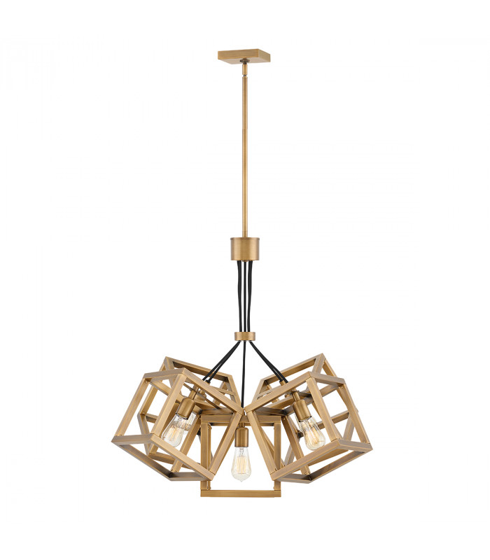 Hinkley Fredrick Ramond Ensemble 5 Light Pendant Brushed Bronze-1