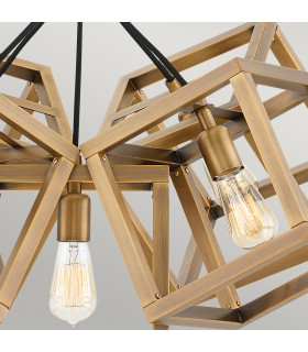 Hinkley Fredrick Ramond Ensemble 5 Light Pendant Brushed Bronze-2