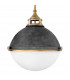 Hinkley Fletcher 3 Light Pendant Aged Zinc with Heritage Brass-2
